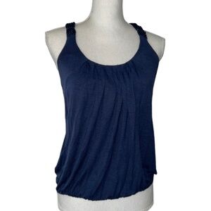 One Clothing Blue Small Sleeveless Top Rope Racer Back